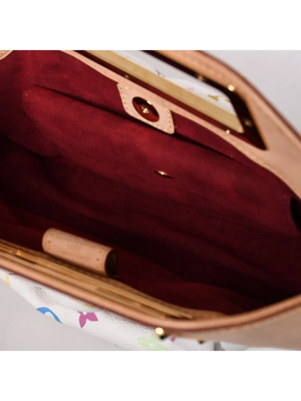 Louis Vuitton Monogram Multicolor Judy PM Takashi Murakami Handbag White